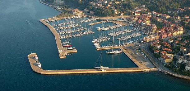 Die Marina Porto San Rocco in Muggia, Triest